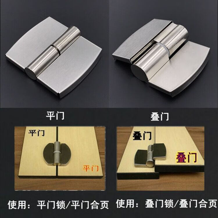 Northern Industrial Products - Stainless Steel Thickened Toilet Partition Hinges AA-23 Hinged Door Hinges (Right Opening)
