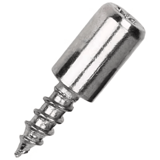 Duo Shelf Support with Self-Tapping Screws, Integrated Partition Fixing Support for Cabinets, Wardrobes, and Bookshelves, 20 Pieces Per Pack