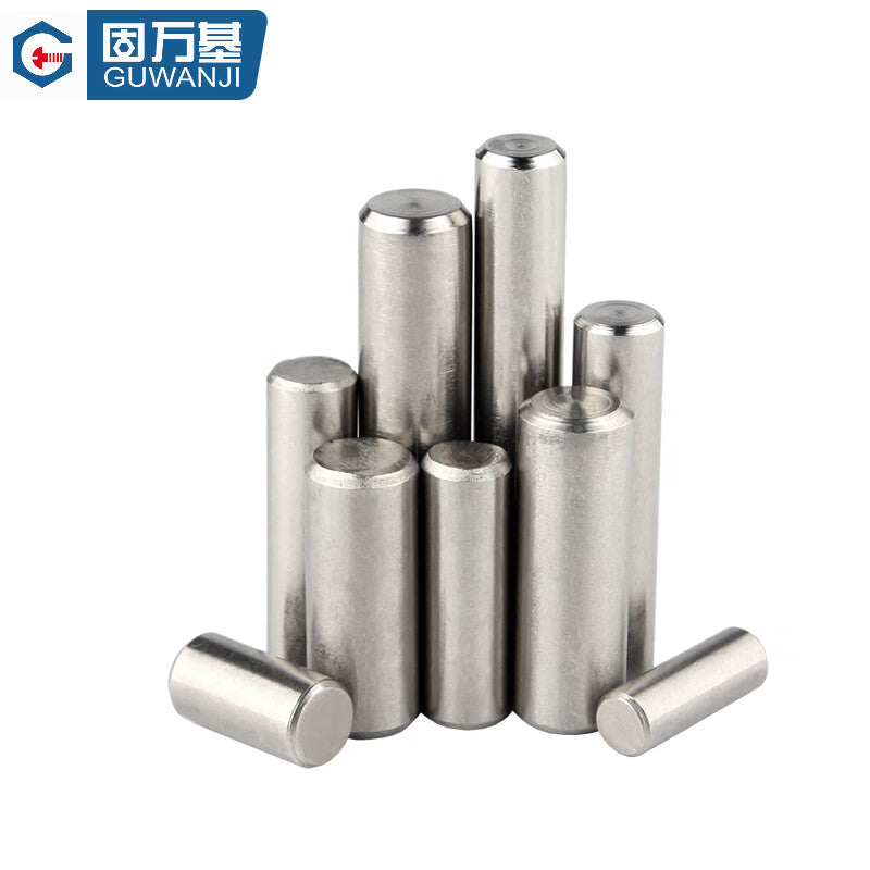 GUWANJI 304 Stainless Steel Cylindrical Pins, Positioning Pins, Fixing Pins, Solid Pins, M8x25 [20 pieces/pack]