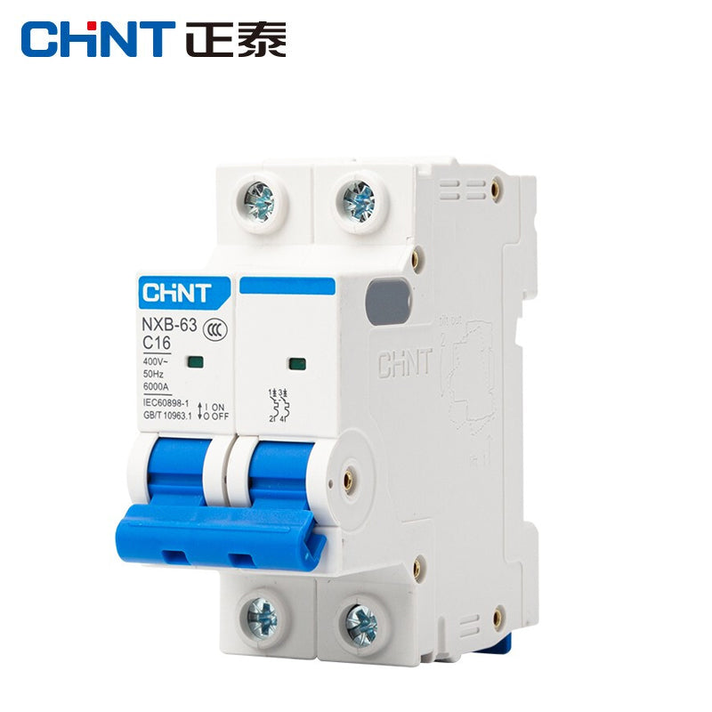 Chint (CHNT) small circuit breaker leakage protector air switch residential small air switch main circuit breaker NXB-63-2P-C-16A