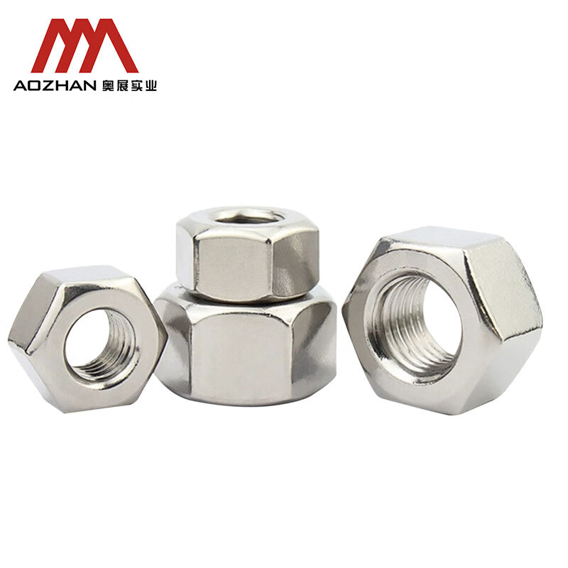 AOZHAN 304 Stainless Steel HG20634 Chemical Hex Nuts M20 40 pieces/box