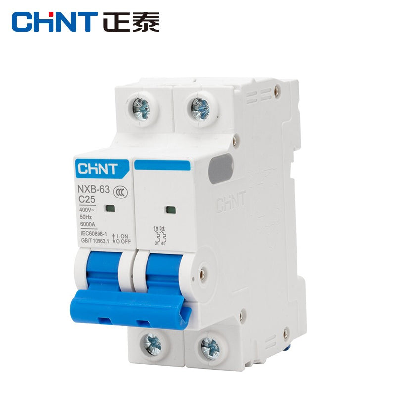 Chint (CHNT) small circuit breaker leakage protector air switch residential small air switch main circuit breaker NXB-63-2P-C-25A