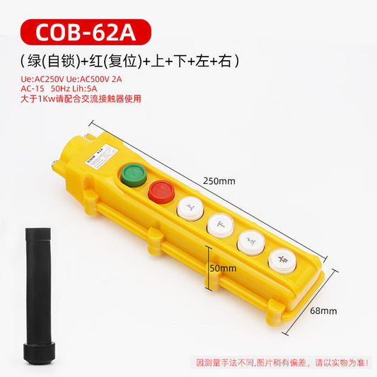 Baidate COB-61 62 63 64A BH Rainproof Crane Control Switch Lifting Button Electric Hoist Operating Handle COB-62A (4 pieces)