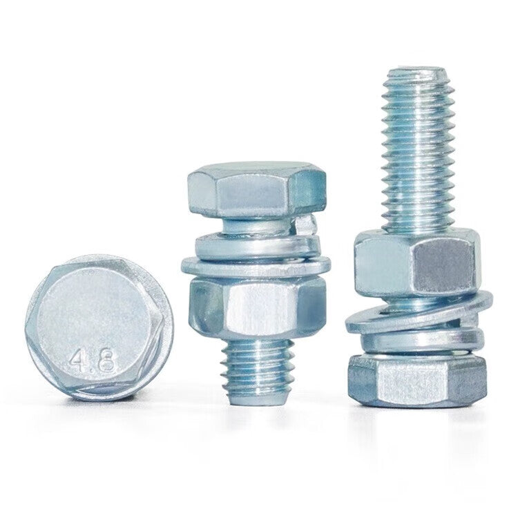 Ironclad 4.8 grade galvanized hex bolts, M12 screws and nuts set, price per set: M12*100