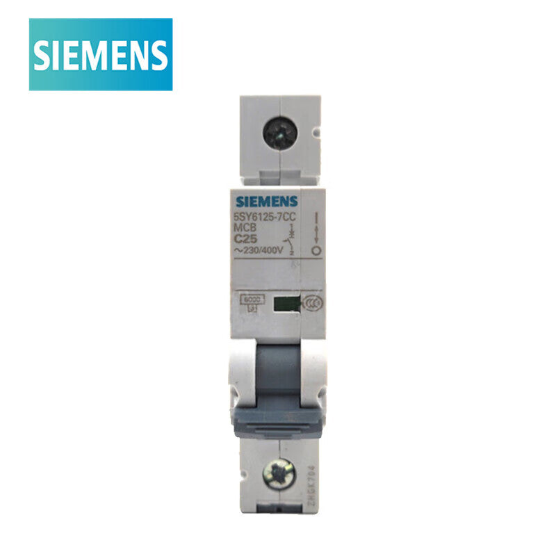 Siemens circuit breaker 5SY6125-7CC Type C 25A 1P 6KA single in and single out air switch main circuit breaker