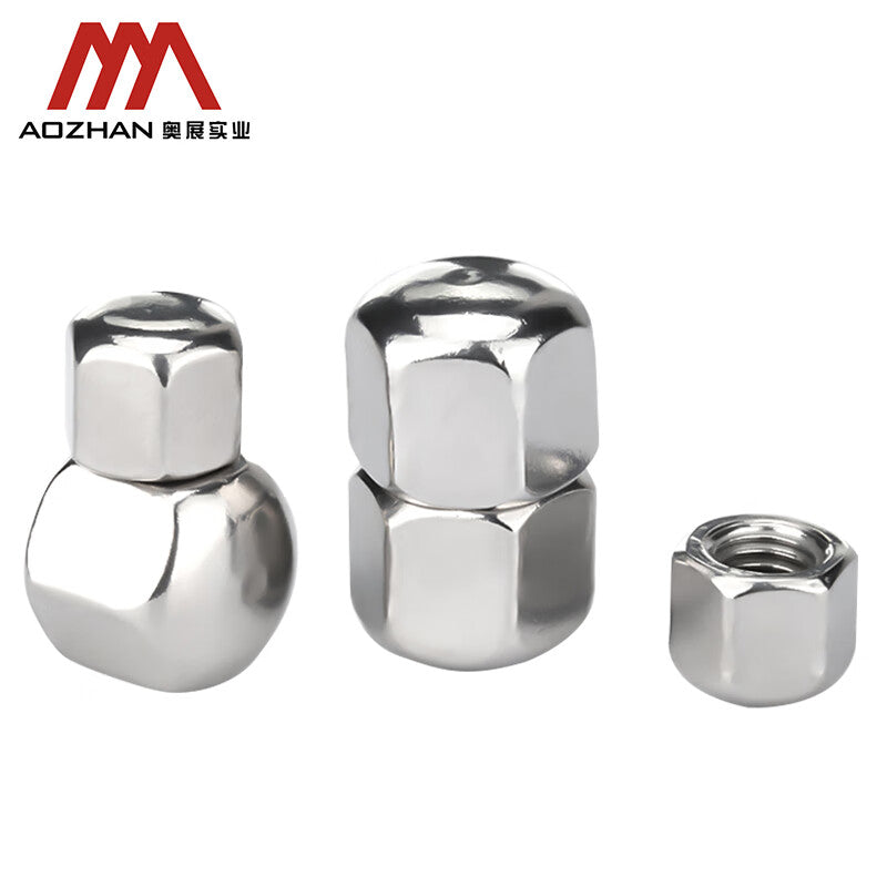 AOZHAN Industrial Co., Ltd. DIN917-304 Stainless Steel Hexagonal Cap Nuts, Standard Parts M5-M12 Series, M12 (200 pieces/box)
