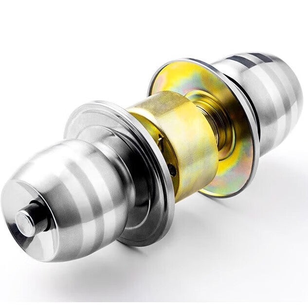 Chuke spherical door lock, universal indoor bedroom bathroom lock, wooden door, stainless steel spherical lock with double tongue.