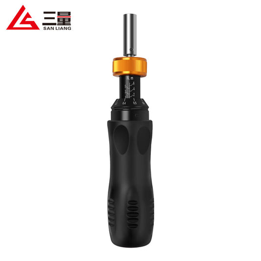 Three-position preset adjustable torque screwdriver, torque meter screwdriver, torque wrench, screwdriver bit JDSGQ-6 upgraded model, measuring range: 1.0-6.0 N.m