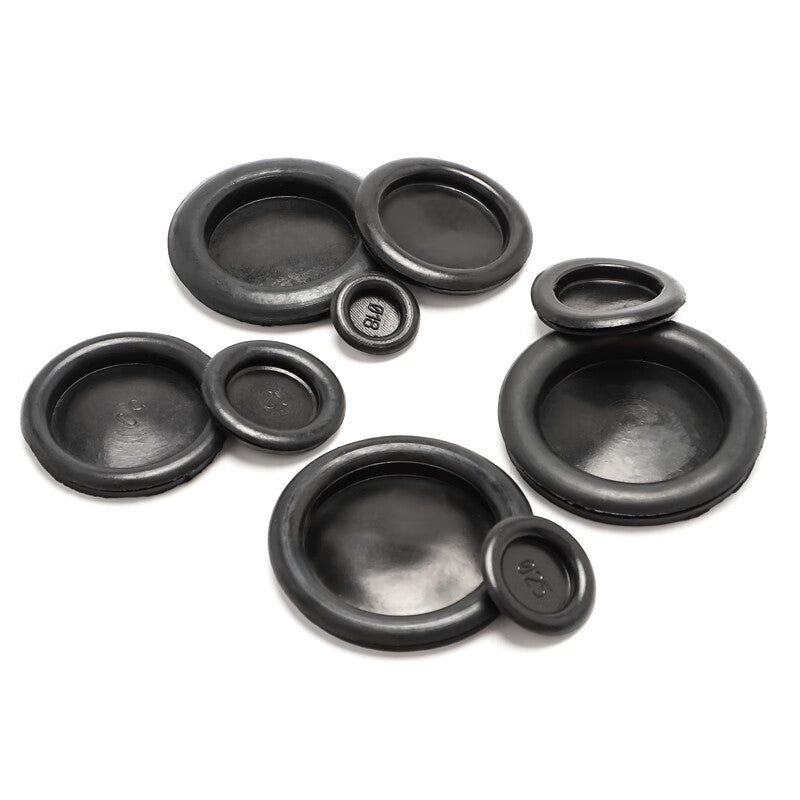 Ren Dian single-sided coil sealing ring rubber plug for distribution box, dustproof and waterproof rubber ring hole plug protective sleeve, single-sided opening 40mm (50 pieces)