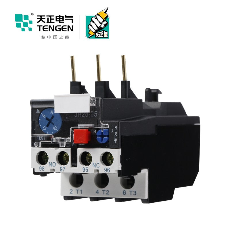Tianzheng Electric TENGEN JR28-25 17-25A overload phase failure thermal protection relay 03030010056