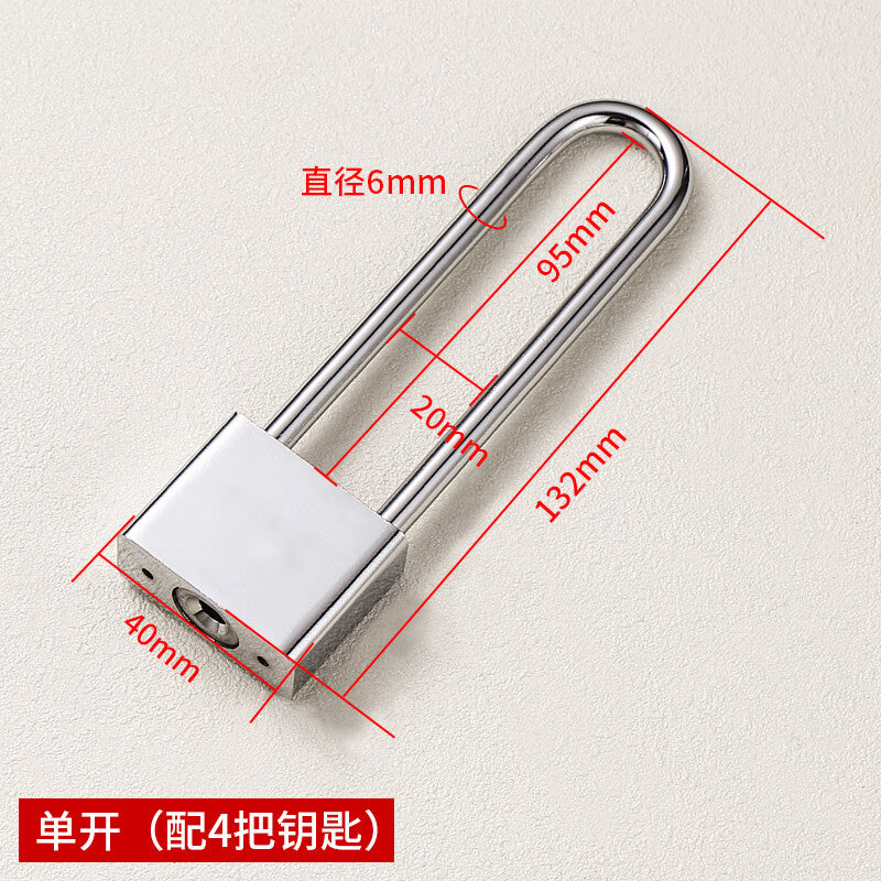 Beginner's guide to extended padlocks for dormitory cabinets, long locks, cabinet locks, door locks, long rods, long handles, and long heads; 40mm, 4 keys.
