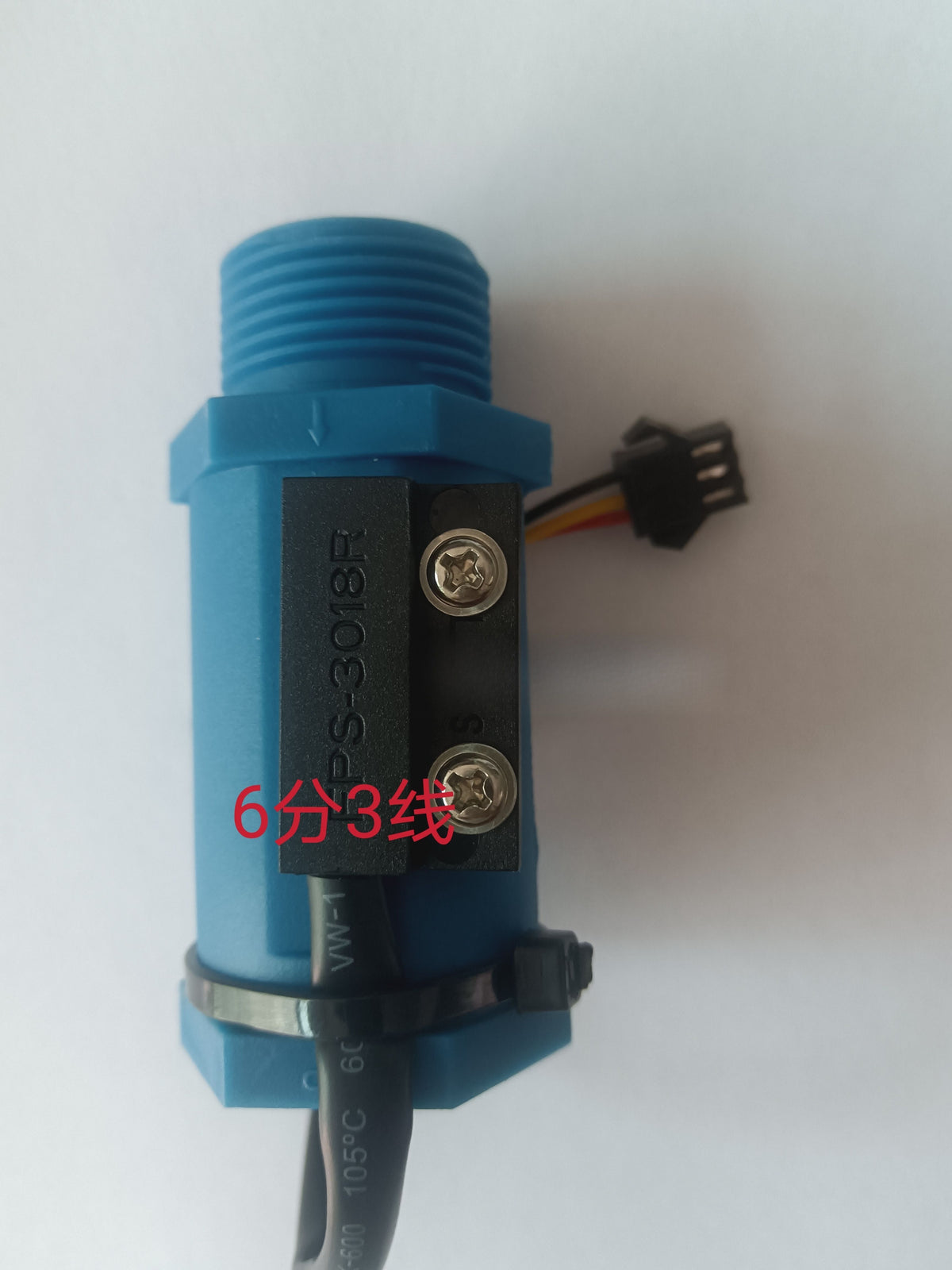 USAMRFS-2P/3P Chiller Black Plastic Flow Switch, High-Precision Float-Type Flow Switch, Water Flow Sensor
