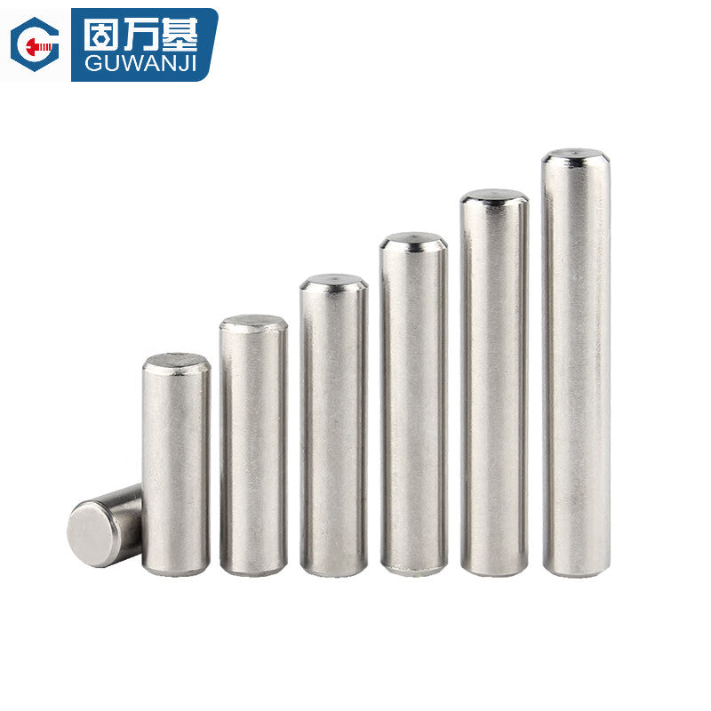GUWANJI 304 Stainless Steel Cylindrical Pins, Positioning Pins, Fixing Pins, Solid Pins, M8x25 [20 pieces/pack]