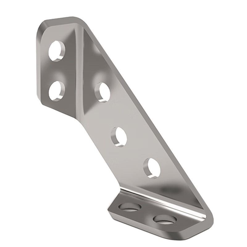Thickened stainless steel corner bracket, multi-functional 90-degree right-angle support cabinet reinforcement accessories, 10 assembly screws