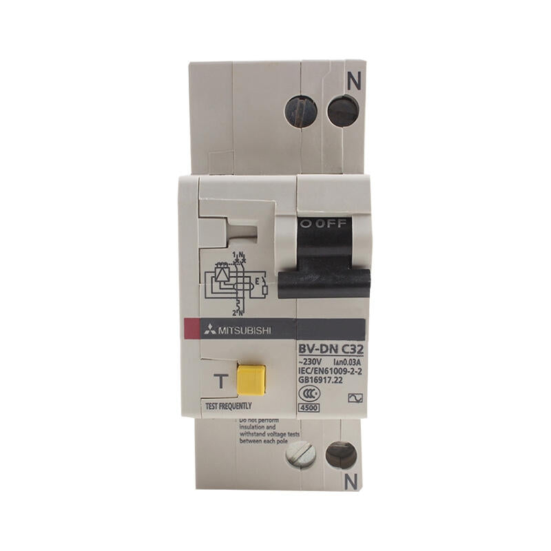 Mitsubishi Electric BV-DN Circuit Breaker 10A 1P+NC 4.5kA 30mA