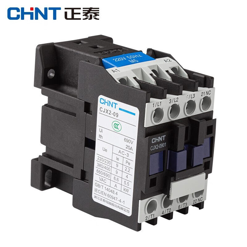 Chint (CHNT) CJX2-0901-380V AC contactor 9A contact relay