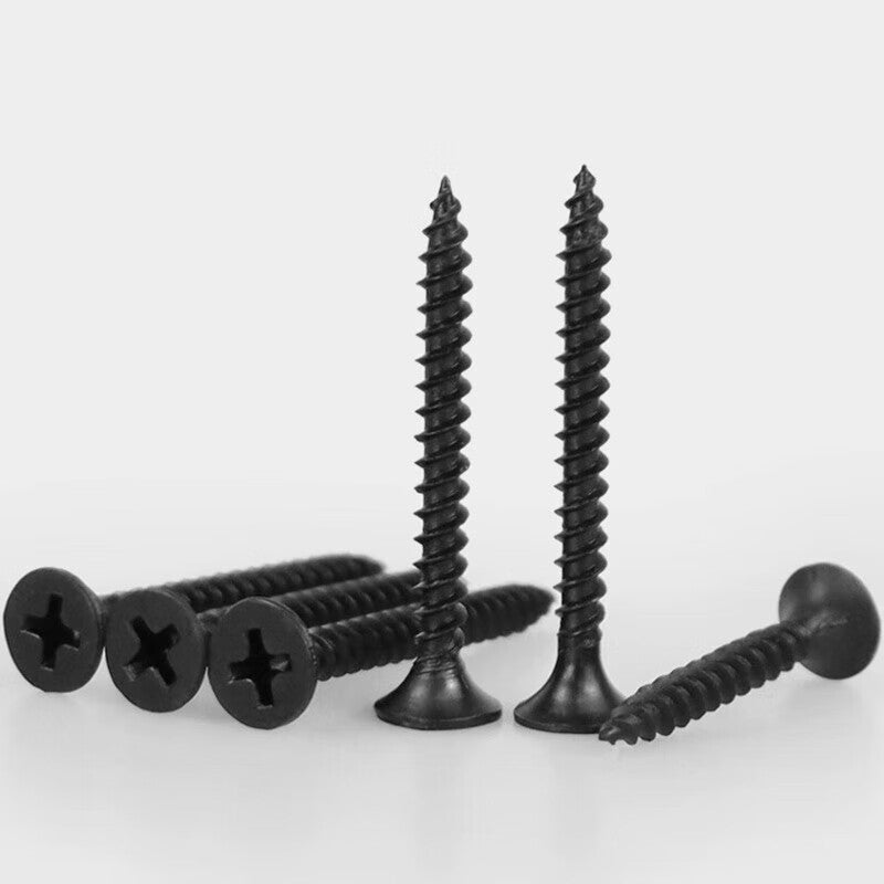 Masford drywall screws, Phillips head countersunk self-tapping screws, black carbon steel wallboard nails, 3.5*20mm (1 jin/bag)