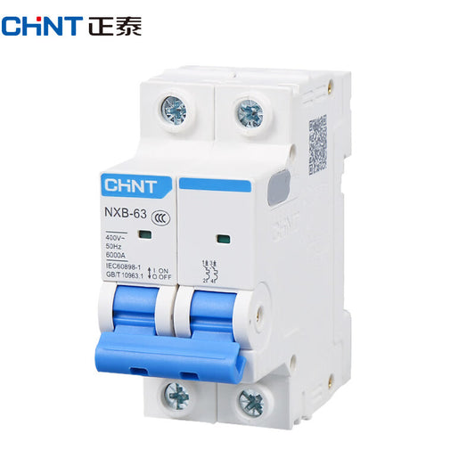 Chint (CHNT) air switch small circuit breaker NXB-63 2P C 63A