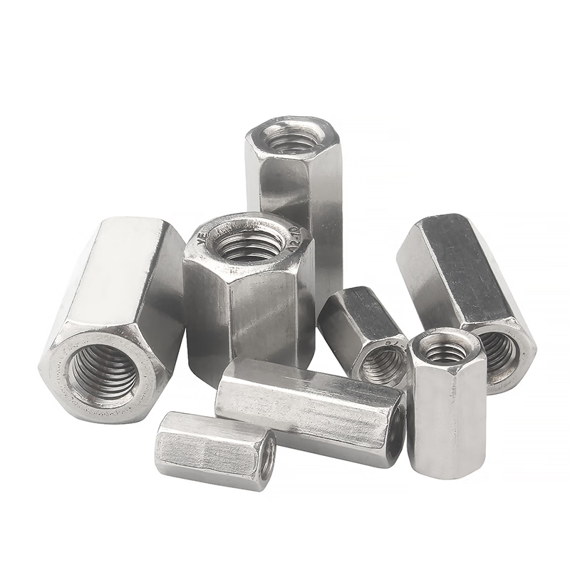 GUWANJI Extended Hex Nut, 304 Stainless Steel Extended Hexagonal Nut Connector, Hexagonal Column Nut, Screw Connector Nut, M8x13x20 [20 pieces]