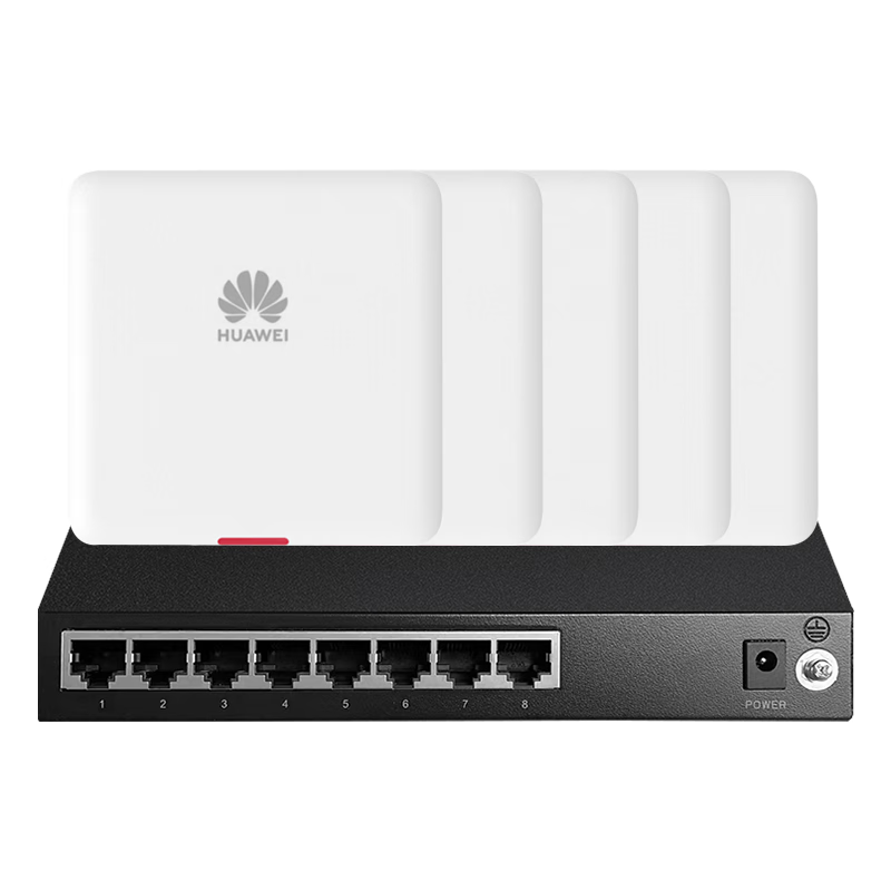 Huawei wireless AP panel Gigabit whole house wifi6 set 5G dual-band 3000M free ac+ap large duplex villa distributed wifi wall-mounted 5 11SW+8-port POE switch