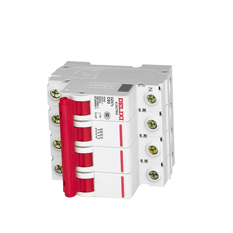 DELIXI ELECTRIC DZ47s C type 3P+N 25A small circuit breaker air switch/piece (customized)