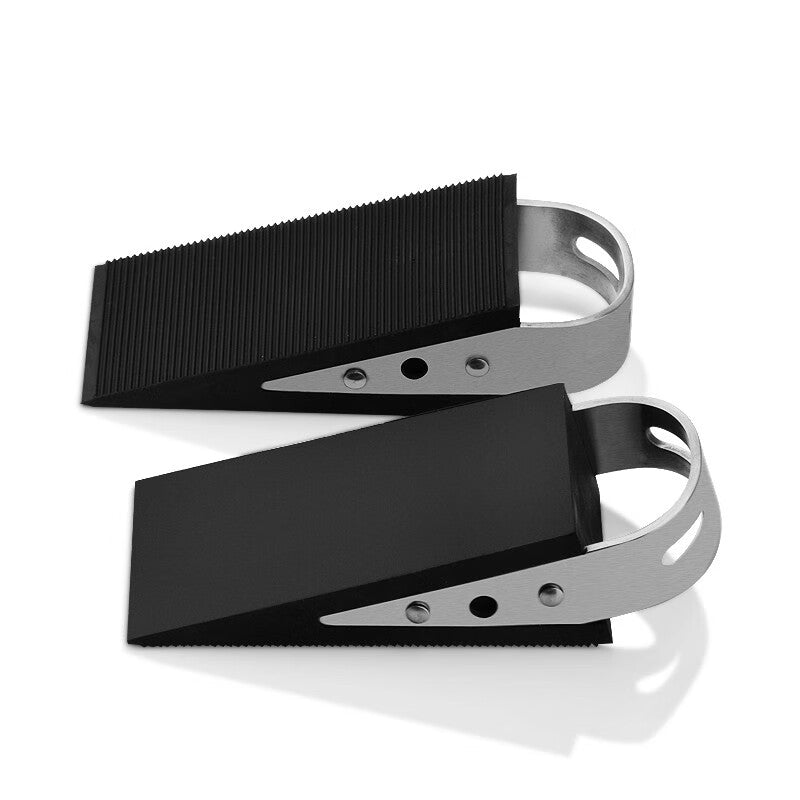 Du'ao no-drill door stopper, door wedge, ground-mounted anti-slip rubber anti-collision door stop, door clip.