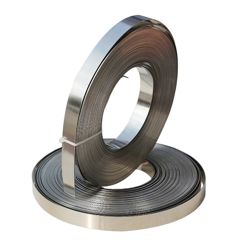 Juerou 304 Stainless Steel Cable Ties, Pole Hoops, Signage Straps, Packing Straps, Marine Metal Cable Ties, Buckles, Electrical Boxes, 12*1.0mm, 30 meters