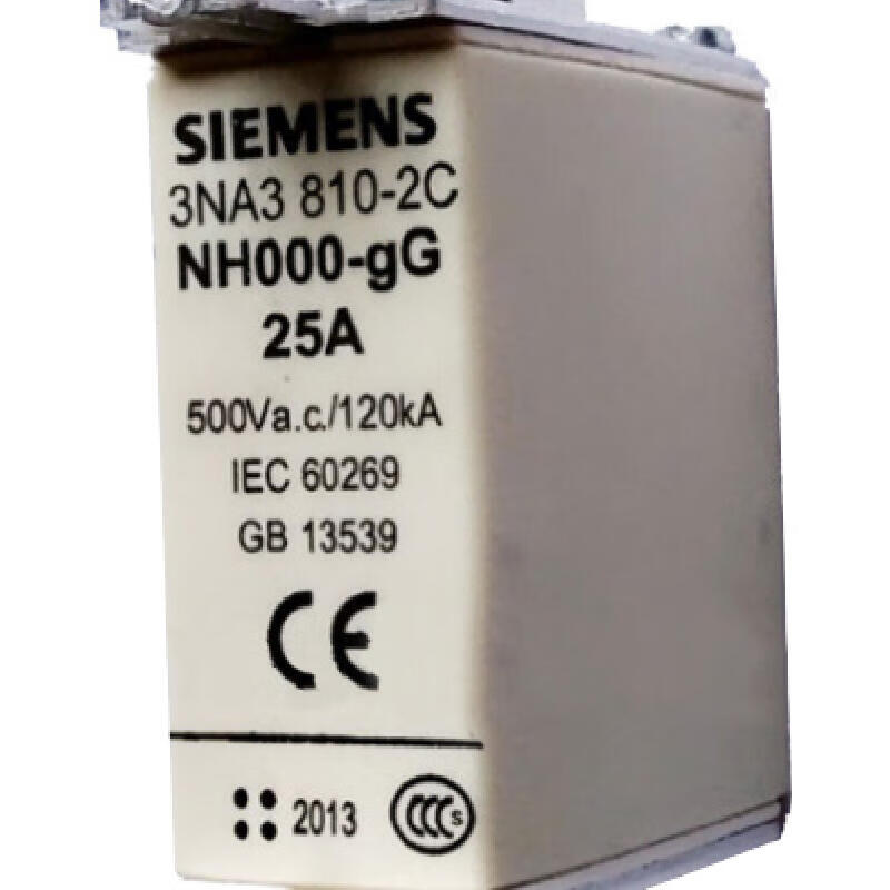 Siemens LVHRC fuse LINKGG/gL size 000, 25A, 500V; 3NA38102C