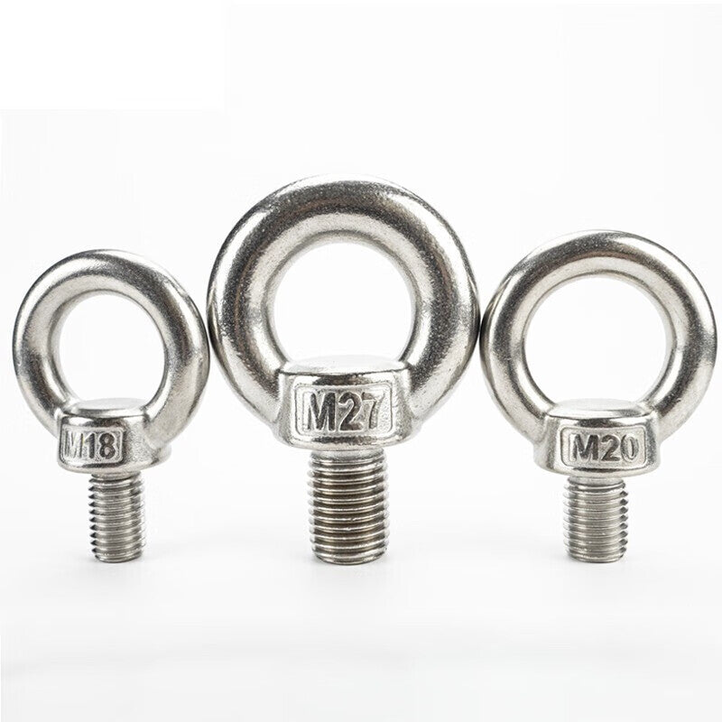 Haisdic [Beijing Warehouse Delivery] 304 Stainless Steel Eye Bolt M12 (2 pieces) HK-35