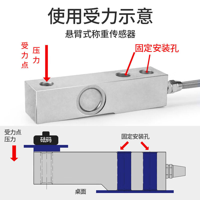 USAMRJHBL-1 Heavy Tank Cantilever Load Cell Material Weighing Gravity Sensor 50kg