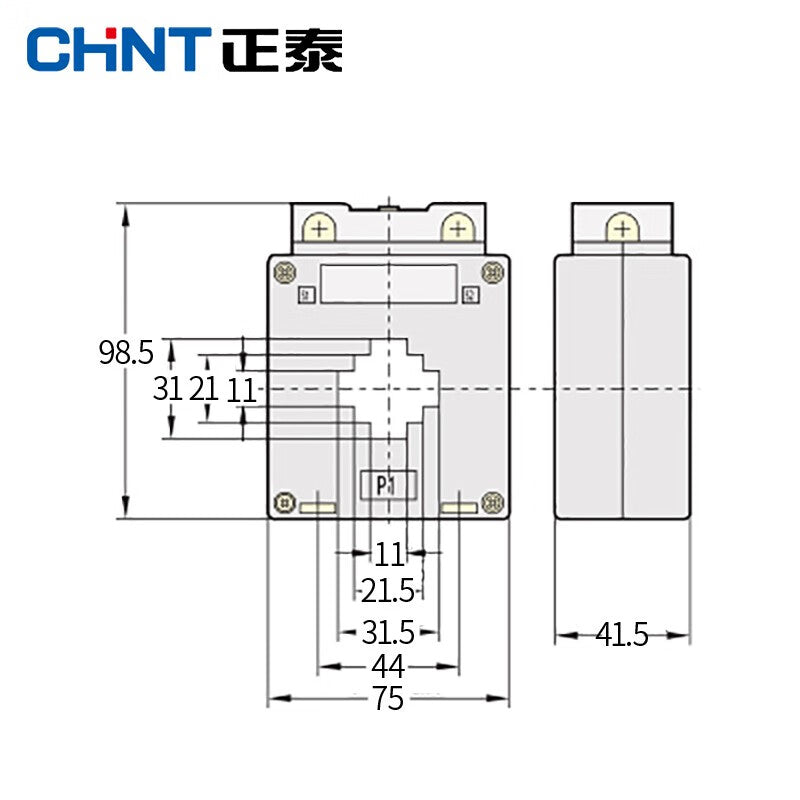 Chint (CHNT) current transformer AC three-phase high-precision BH-0.66I0.2 level 100/5A/150/200/400 100/5A 660V spot