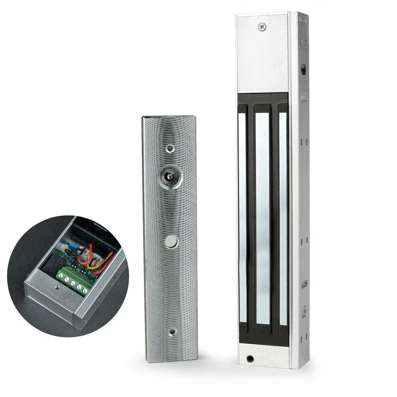 Bingyu Surface-Mounted Magnetic Lock, Electrically Controlled Lock for Wooden and Metal Doors, Office Glass Doors, Community Access Control, Single Door 280kg with Feedback, BH-127