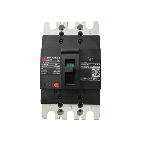Changshu CM3-100C/3300 63A Circuit Breaker with 35kA Capacity