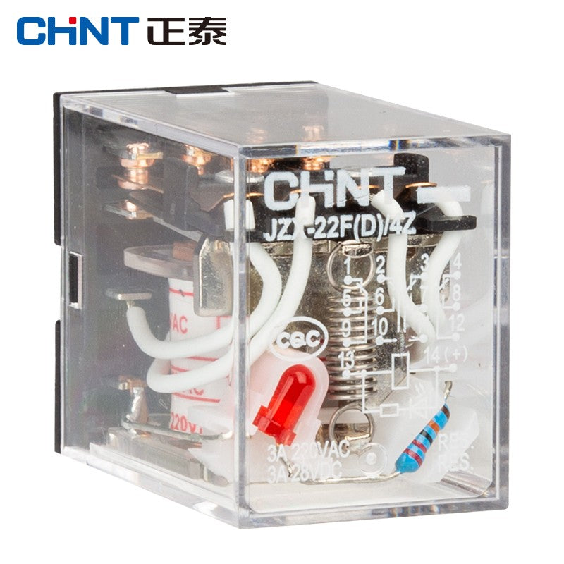 Chint JZX-22F-D-4Z-CA Relay, 14-Pin, AC380V