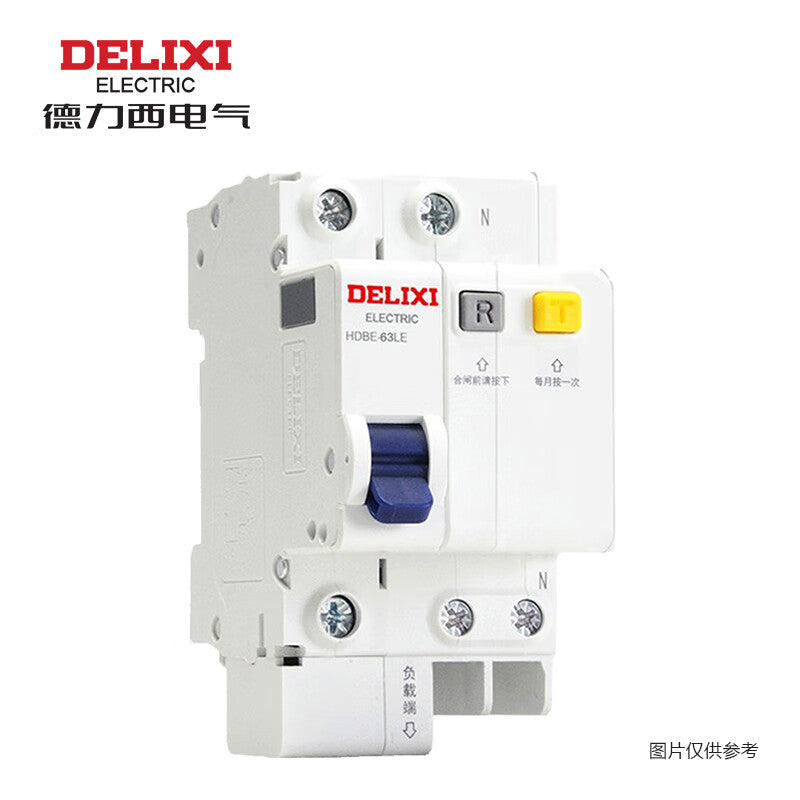 Delixi HDBE-63LE 1P+N D10A 6KA 30mA ELE AC230VACHDBE32LE1D10 miniature circuit breaker with leakage protection (C)