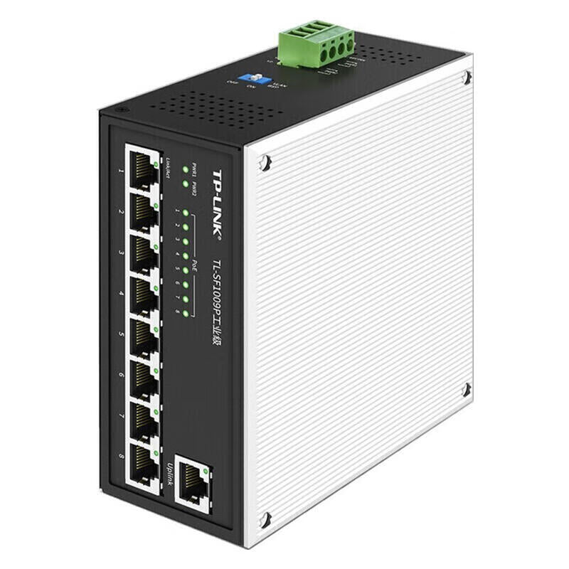 TP-LINK/Pu Lian industrial-grade POE switch, 8 100M PoE ports + 1 100M port (power supply not included when leaving the factory); TL-SF1009P industrial-grade