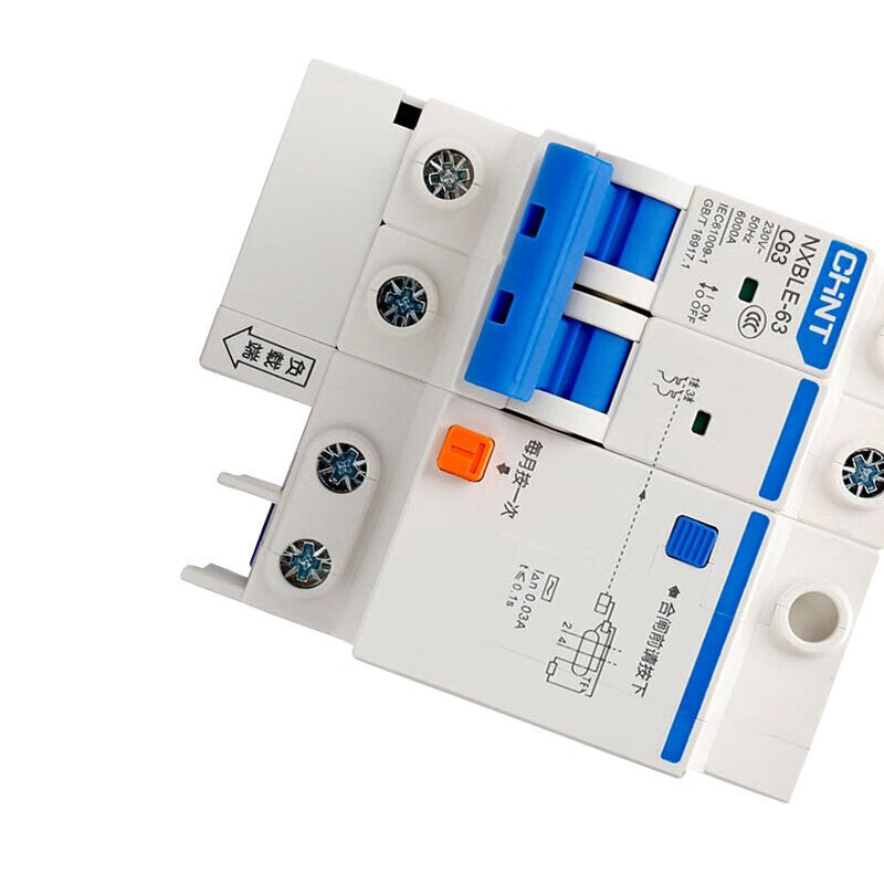 Chint NXBLE series small leakage protection circuit breaker with leakage protection leakage protection air switch NXBLE-63 2P C40 30mA 6kA (customized)