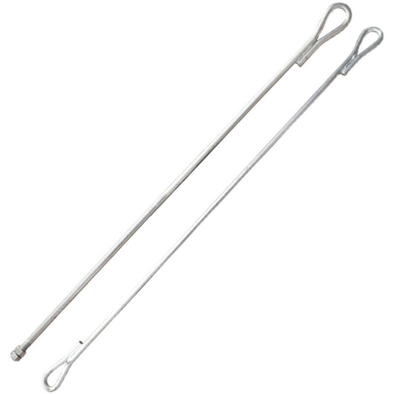Tanqi galvanized communication guy wire anchor rod, steel ground anchor, inclined guy wire anchor rod, 25*400mm electroplated steel ground anchor