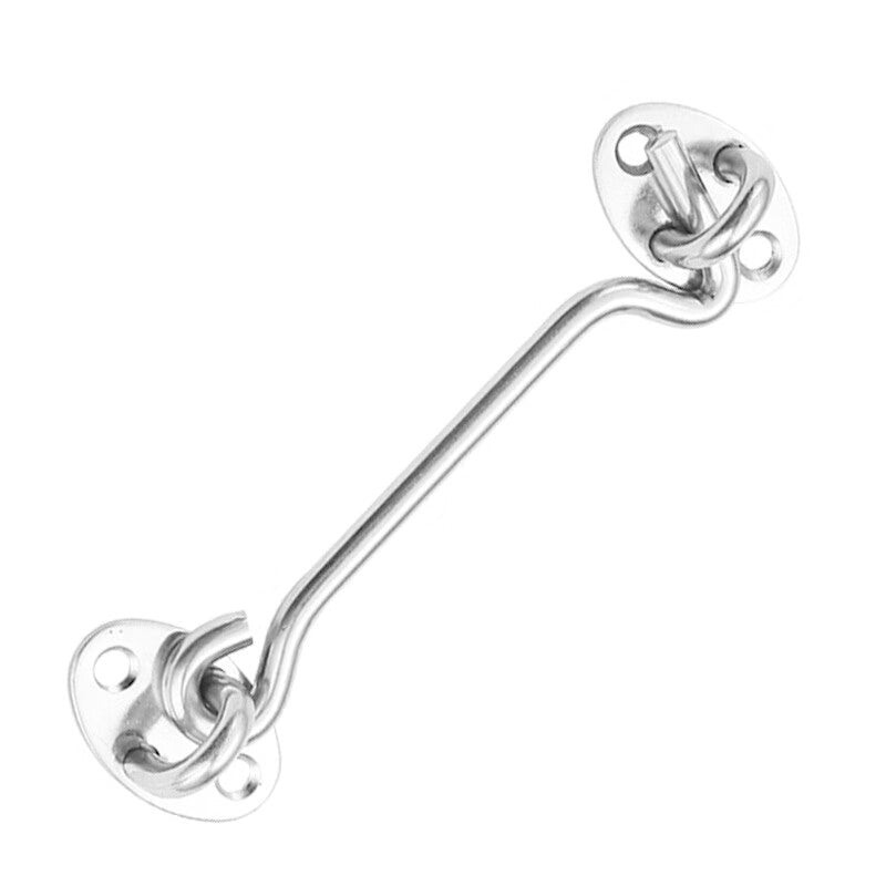 Deqi Stainless Steel Door and Window Hooks, Wind Hooks, Tie Hooks, 8-inch