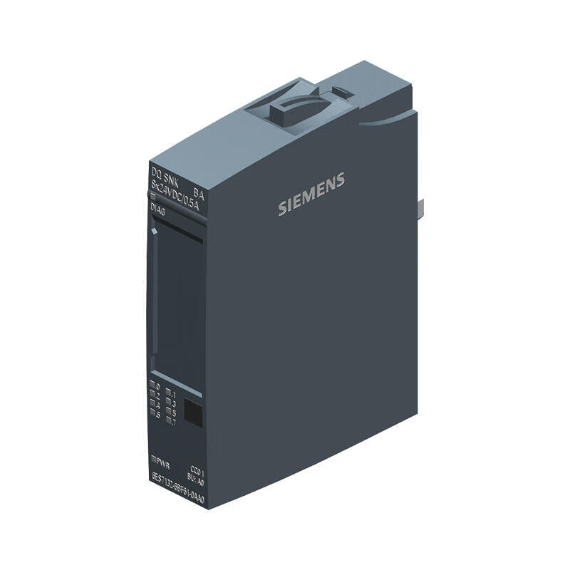 Siemens ET200SP, 8DO, 24VDC/0,5A, sink output, basic type, suitable for A0 base unit (6ES71326BF600AA0 upgrade model); 6ES71326BF610AA0