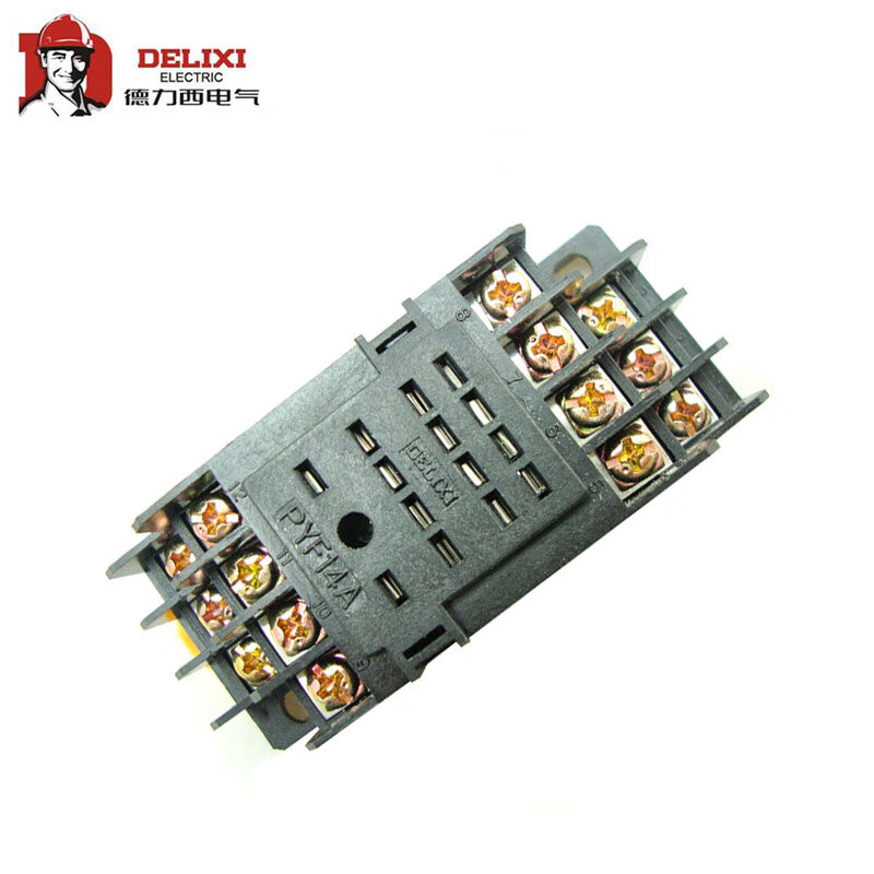 Delixi Electric small relay base CDZ9-54P base PYF14AZ