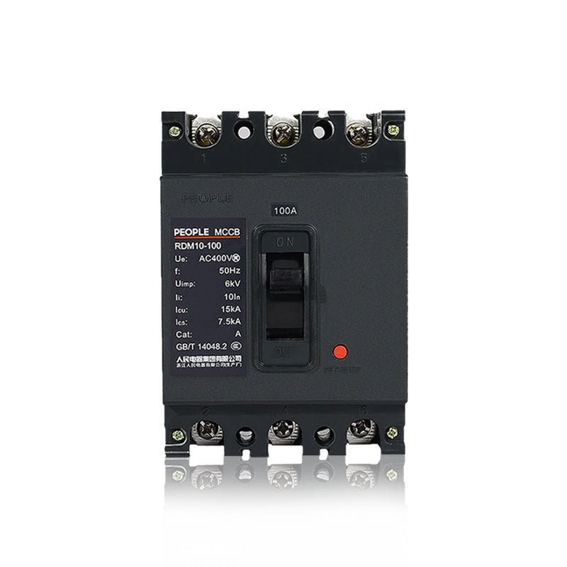 People's Electric RDM10 Molded Case Circuit Breaker 100A 3-Pole