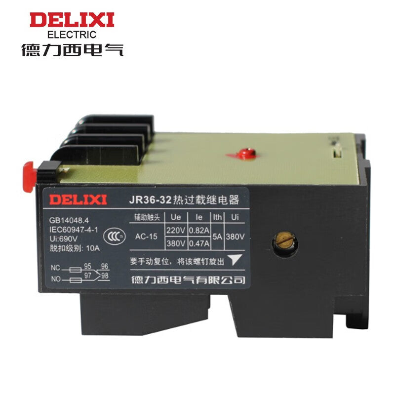 Delixi JR36 electric heating 20-32A CDC10 JR363232 overload relay