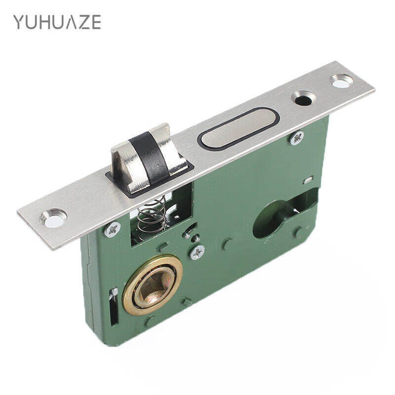 Yuhuaze Copper Core Double Tongue Stainless Steel Lock Body Lock Cylinder Interior Bedroom Lock Tongue Door Lock Universal Door Lock Small 50 Lock Body Length 125mm