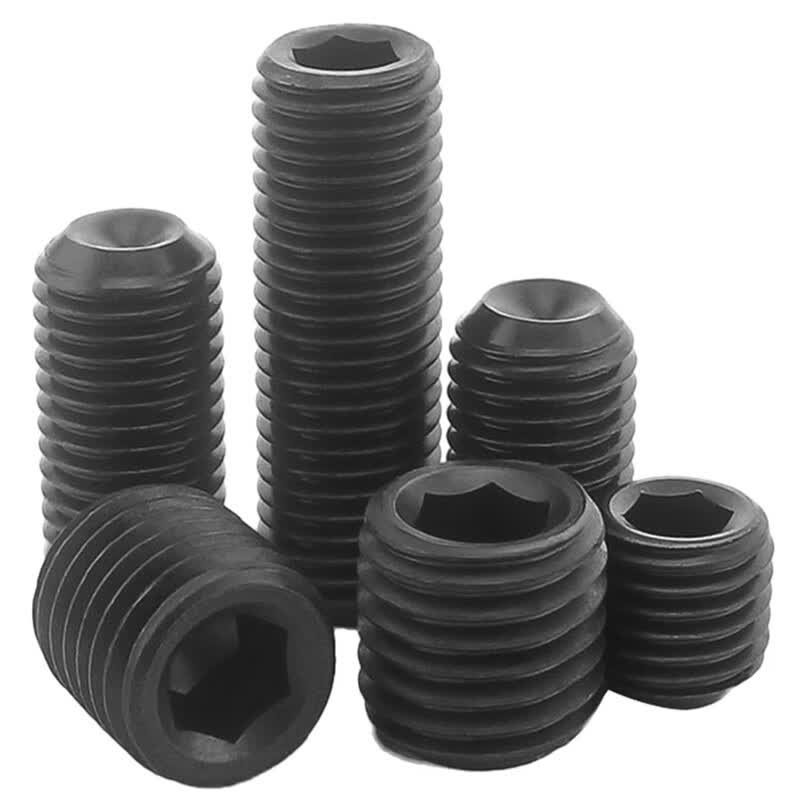 Bairuit 12.9 grade internal hexagon socket head cap screw, high strength alloy set screw, headless screw, M2*2 [50 pieces]