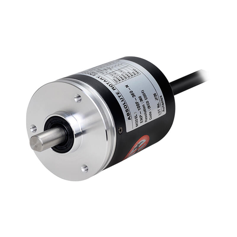 Autonics shaft type absolute rotary encoder 360P/R NPN DC5-12V cable 2m outer diameter φ60mm shaft diameter φ10mm; ENP-100F-360-N
