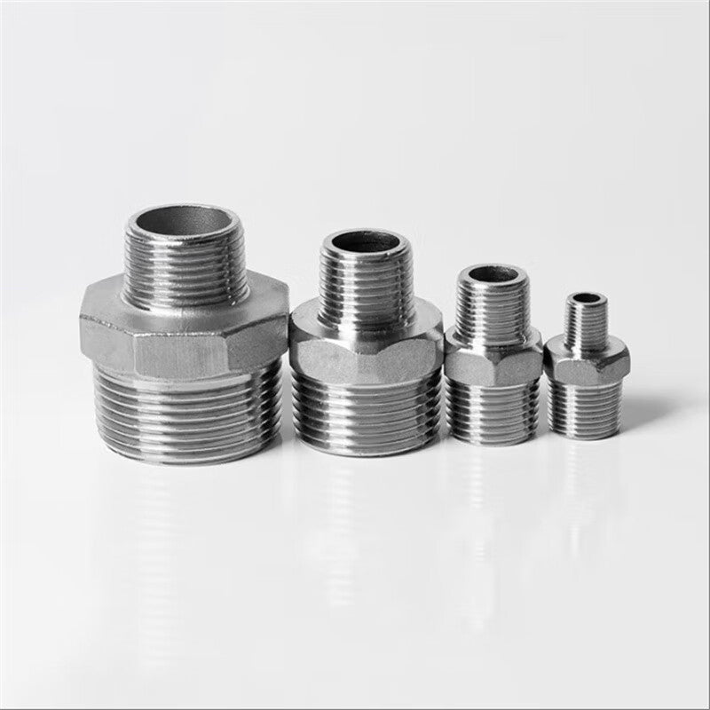 VIRUIJIA 304 Stainless Steel Hexagonal Thread Reducer/Straight-Through Adapter, Internal Thread DN32*25/1.2 inch to 1 inch/10 sets