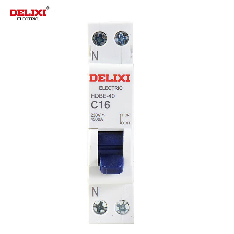 Delixi air switch small circuit breaker HDBE-40 1P+NC type 16A