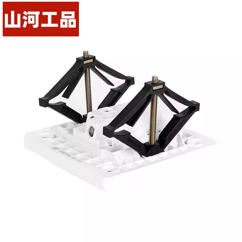 Shanhe Industrial Products Type 86 Nylon Square Junction Box Repairer, Junction Box, Socket Base Box Fixer, Switch Box Diamond Repairer, Type 86, 10 pieces per pack (5 pairs)