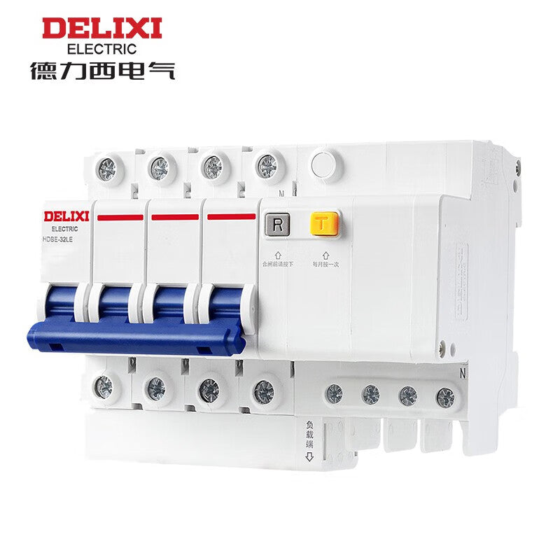 Delixi HDBE-63LE 32A 4P 6KA 300mA MCB with Leakage Protection